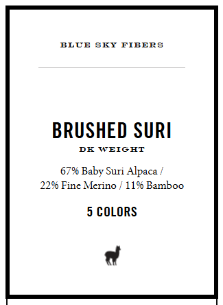 Blue Sky Brushed Suri